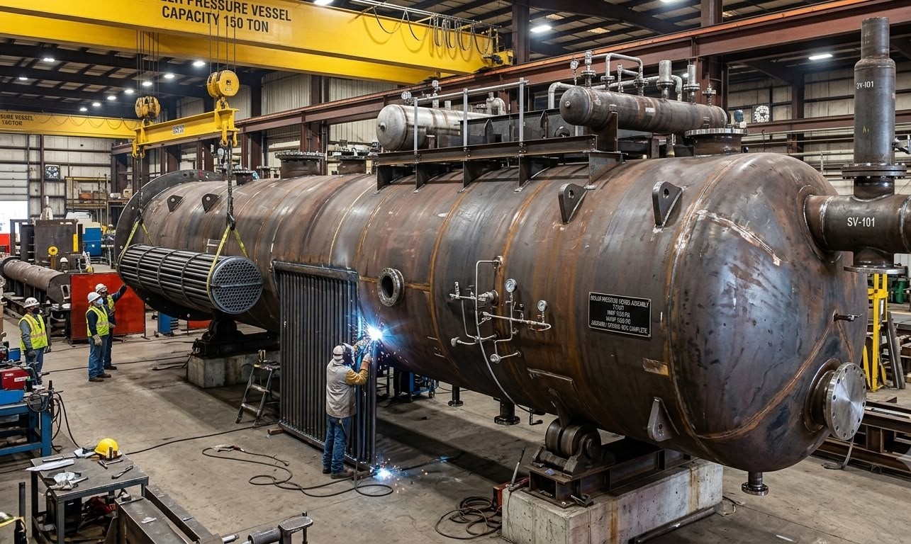 Boiler Pressure Vessel Assembly