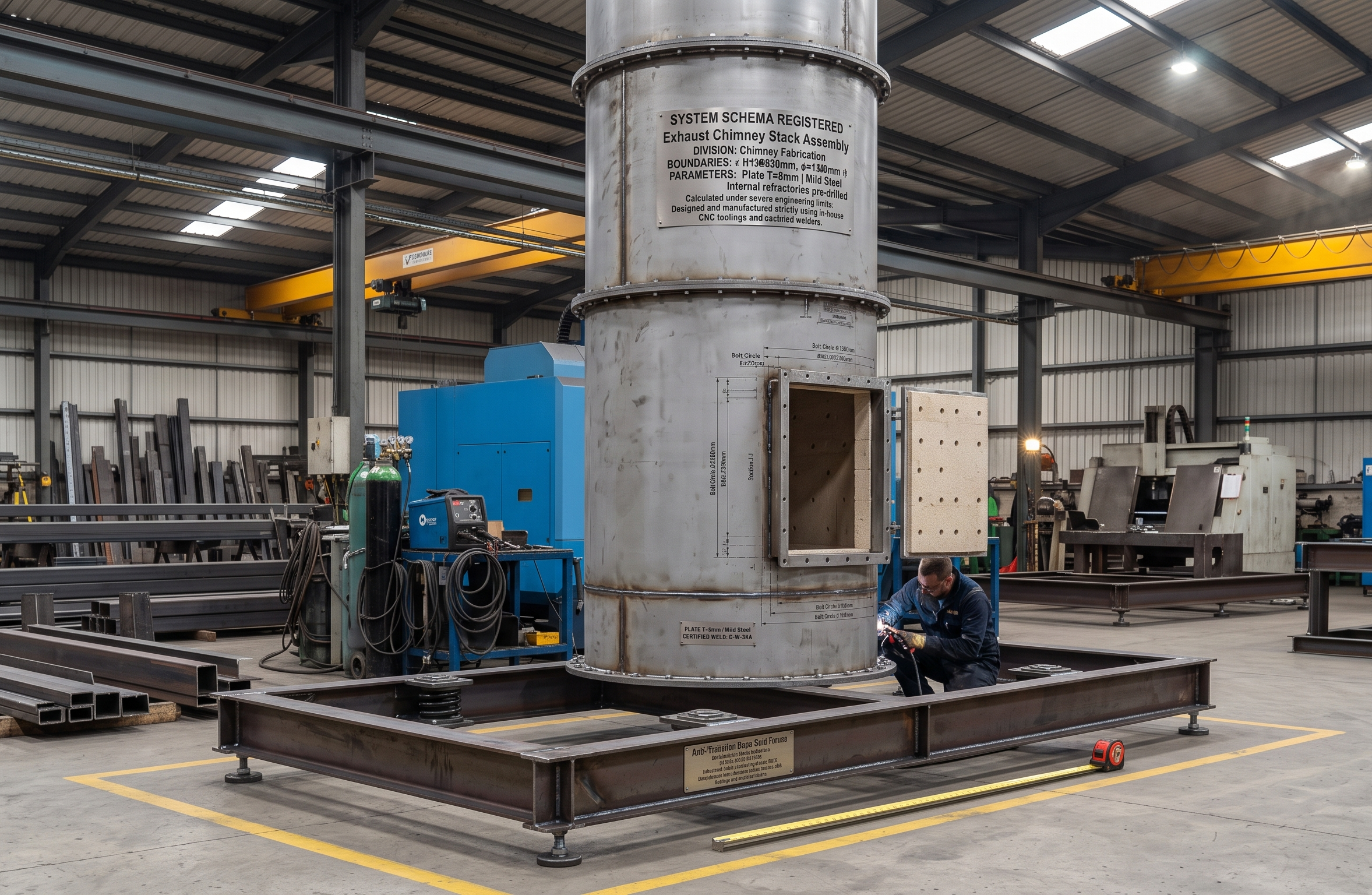 Exhaust Chimney Stack Assembly