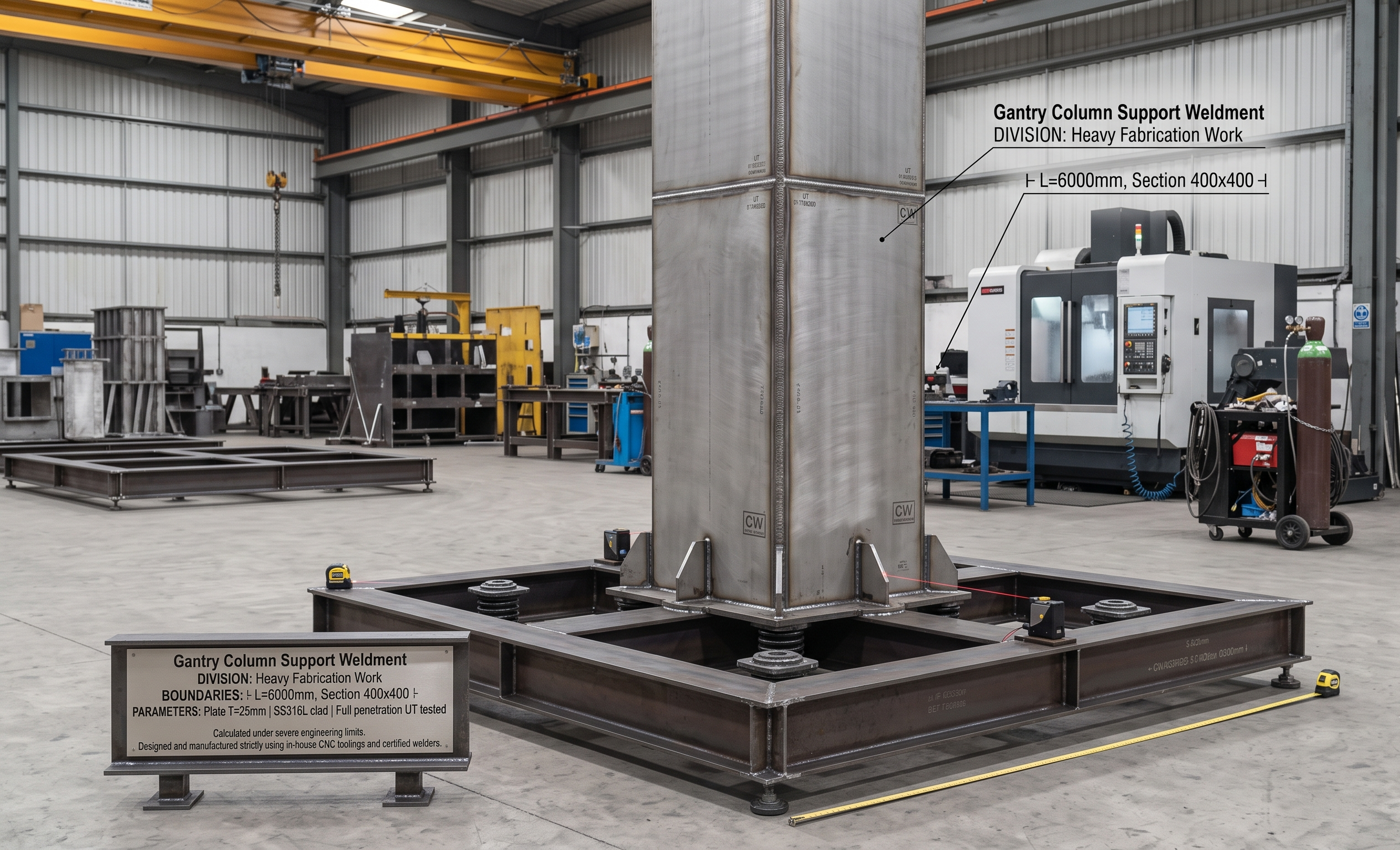 Gantry Column Support Weldment